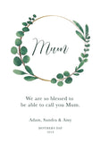 Green Wreath Mother's Day Print