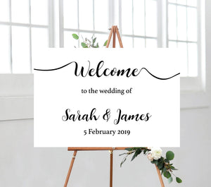 Calligraphy Welcome Sign - Landscape