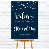 Fairy Lights Welcome Sign