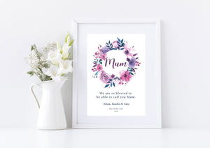 Floral Mother's Day Print