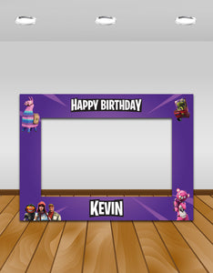 Fortnite selfie frame/instaframe/photo booth prop. Ships from Auckland, NZ. Perfect for Fortnite themed kids birthday party